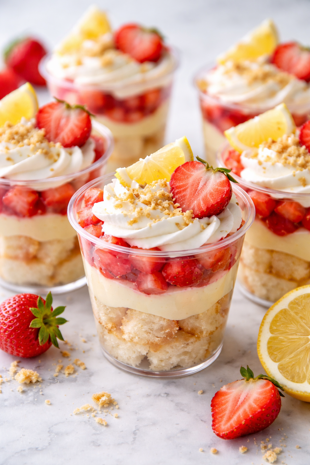 Strawberry Shortcake Dessert Cups