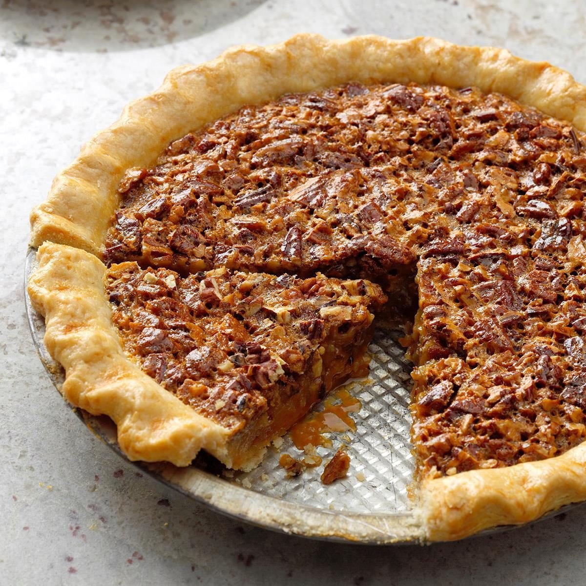 Maple Pecan Pie with Salted Caramel Drizzle