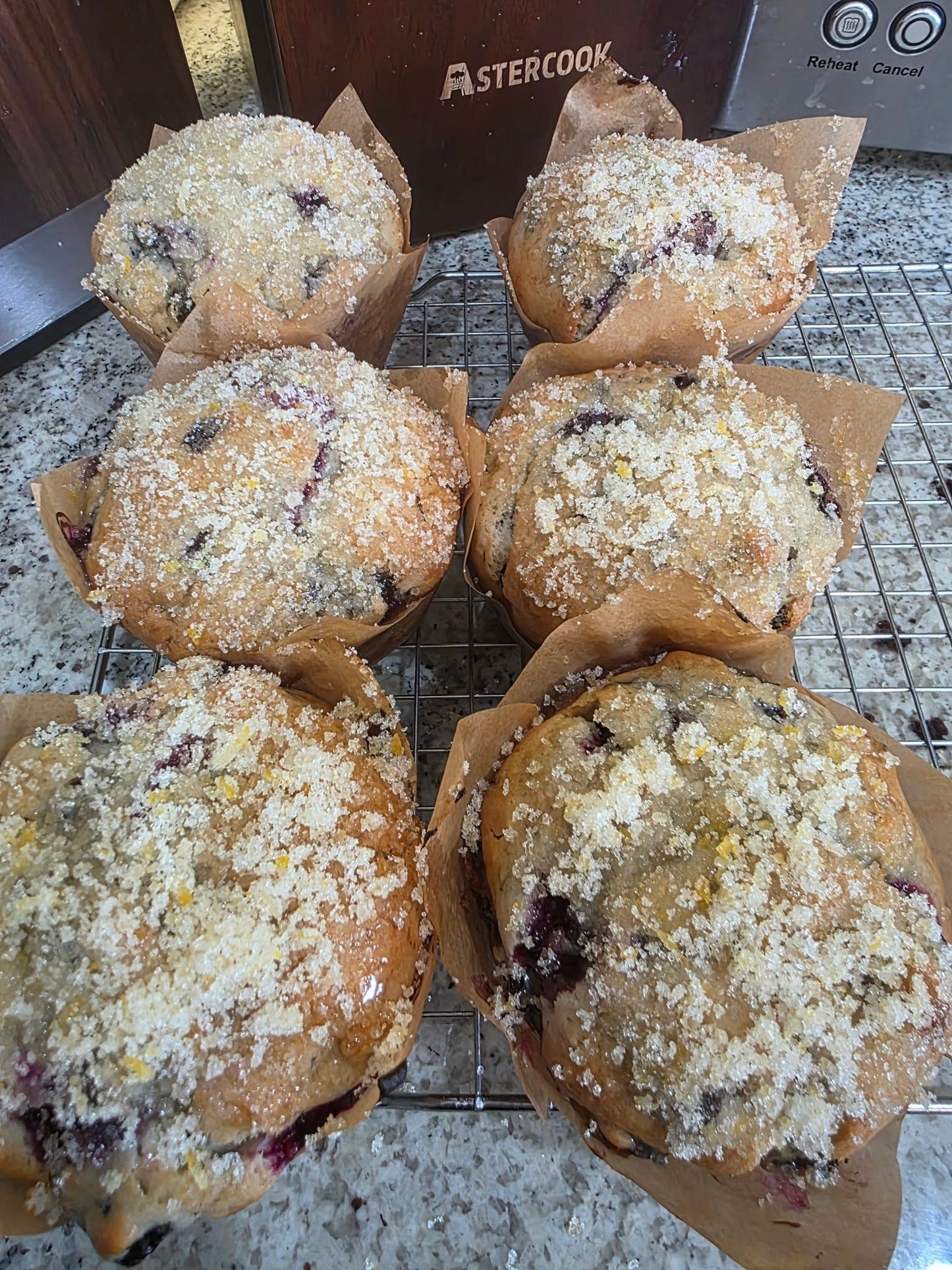 Flavor of the Month - Lemon Blueberry Crumble Muffins